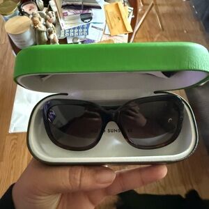 Kate Spade White Case with Green Interior